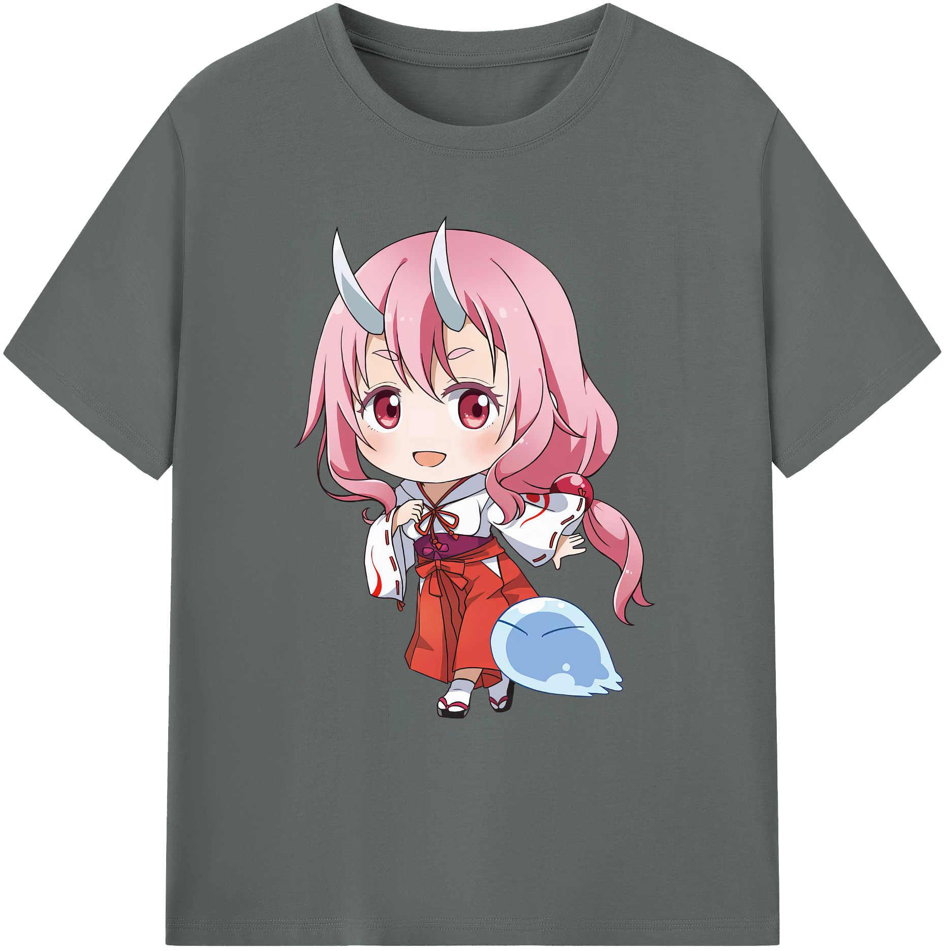 （画像用） 転スラ Regarding Reincarnated to Slime 綿100％ メンズ半袖Tシャツ｜肌触りやわらか＆通気性